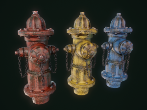 vintage fire hydrant Model 3D