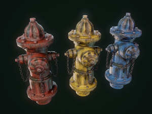 vintage fire hydrant Model 3D