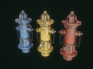 vintage fire hydrant Model 3D