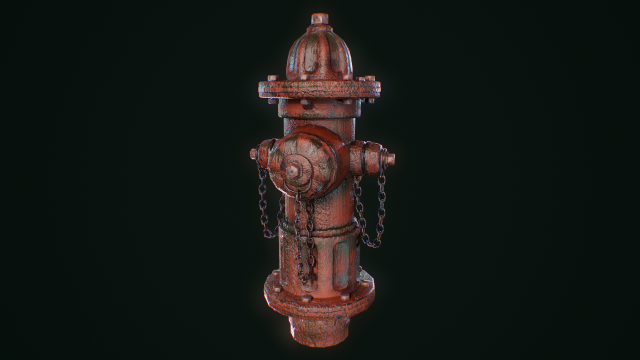 vintage fire hydrant Model 3D .c4d .max .obj .3ds .fbx .stl .blend 