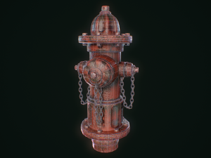 vintage fire hydrant Model 3D