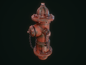 vintage fire hydrant Model 3D