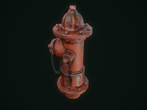 vintage fire hydrant Model 3D