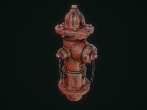 vintage fire hydrant Model 3D
