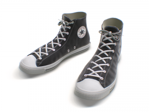 classic high top converse all stars - 17 colors 3D Model