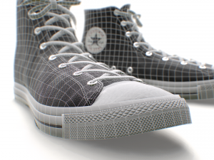 classic high top converse all stars - 17 colors Modello 3D