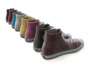 classic high top converse all stars - 17 colors Modello 3D