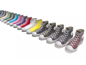 classic high top converse all stars - 17 colors Modello 3D