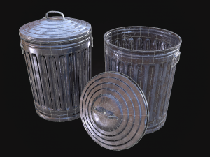 trash can Model 3D