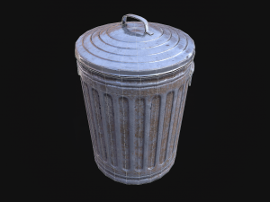 trash can Model 3D