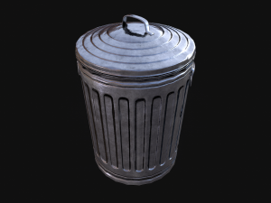 trash can Model 3D