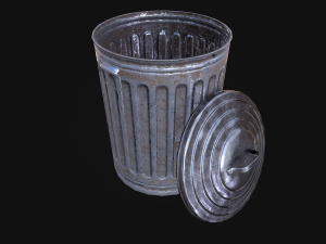trash can Model 3D
