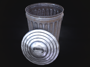 trash can Model 3D