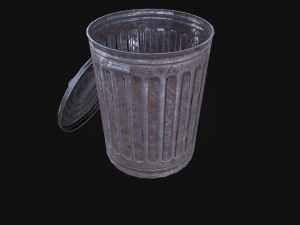 trash can Model 3D