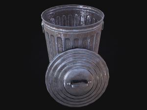 trash can Model 3D