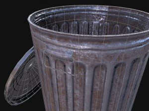 trash can Model 3D