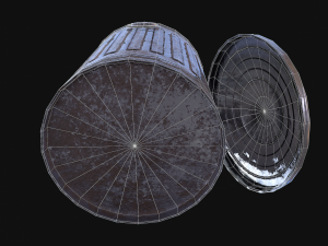 trash can Model 3D