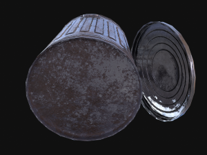 trash can Model 3D