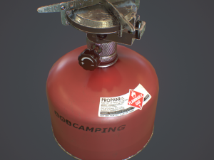 travel gas stove 3D Model