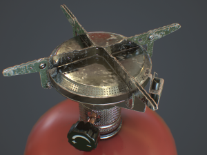 travel gas stove 3D Model