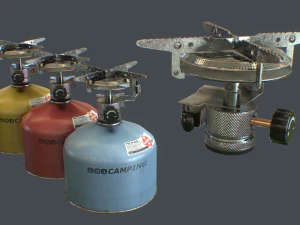 Reisegasherd 3D Modell