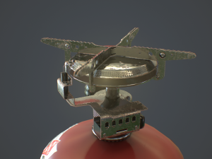 travel gas stove 3D Model