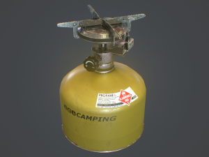travel gas stove 3D Model