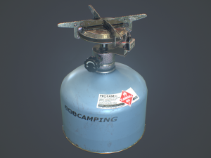 travel gas stove 3D Model