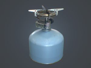 travel gas stove 3D Model