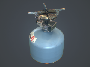 travel gas stove 3D Model