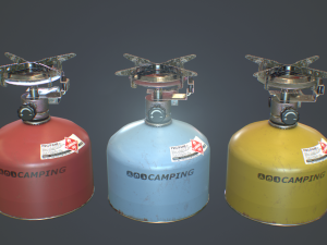 travel gas stove 3D Model