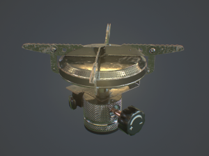 travel gas stove 3D Model