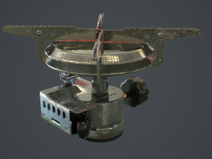 travel gas stove 3D Model
