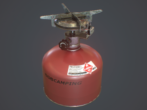 travel gas stove 3D Модель
