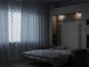 сцена спальні 3D Модель