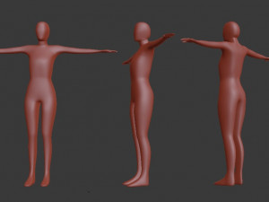 female basic model 3D Модель