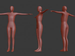 female basic model 3D Model