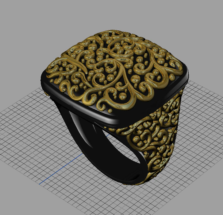 anillo Modelo 3D .c4d .max .obj .3ds .fbx .stl .blend 