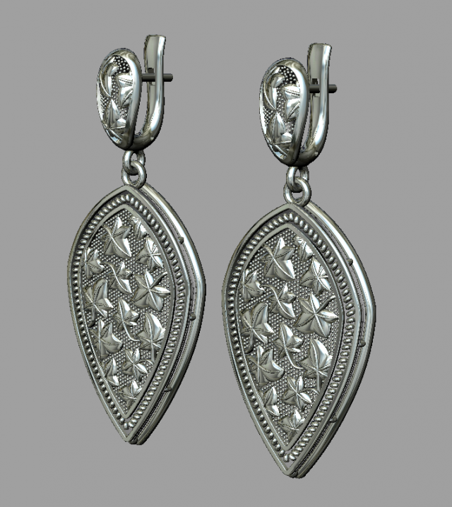 earrings 3D Model .c4d .max .obj .3ds .fbx .stl .blend 