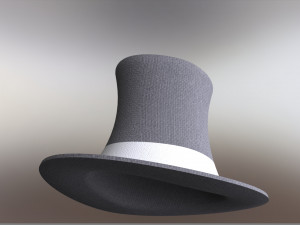 a formal hat Model 3D