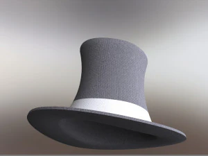 a formal hat 3D Model