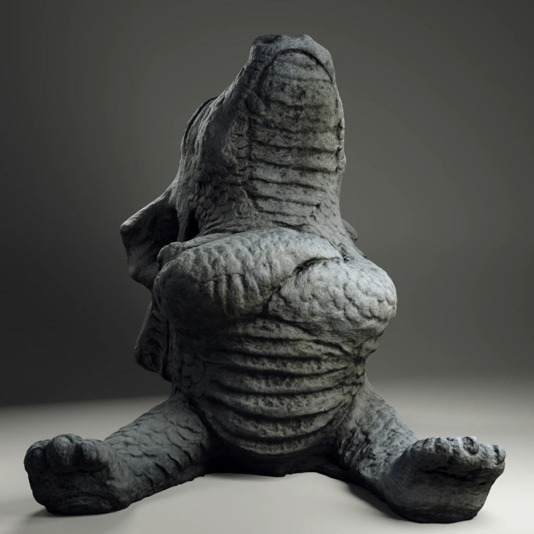 offended drake statue 3D Model .c4d .max .obj .3ds .fbx .stl .blend