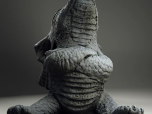 statue de drake offens&eacute; Modèle 3D