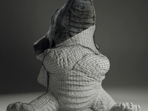 offended drake statue 3D Model