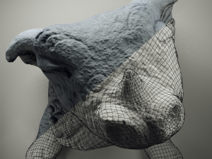 offended drake statue 3Dモデル