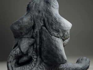 offended drake statue 3D Model