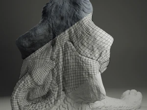 offended drake statue 3D Model