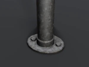 simple railing - game ready 3D Model