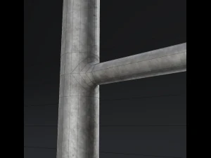 simple railing - game ready 3D Model