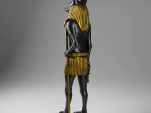 anubis soldier statue for vfx and games Modelo 3D